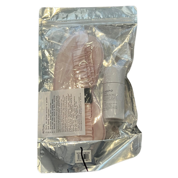 NEW CAMPO SLEEP Roll-On + Blush Silk Sleep Mask Blush Kit - Picture 3 of 4